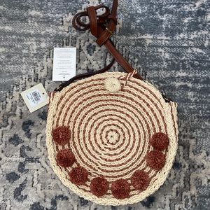 Fossil crossbody straw bag